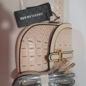 BEIGE CROSSBODY WITH MATCHING WALLET